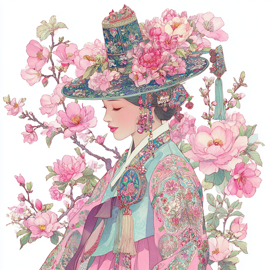 The Blossom Empress – A Portrait of Spring Grace