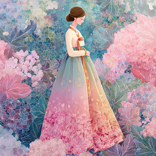 Blooming Walk of the Spring Hanbok Maiden